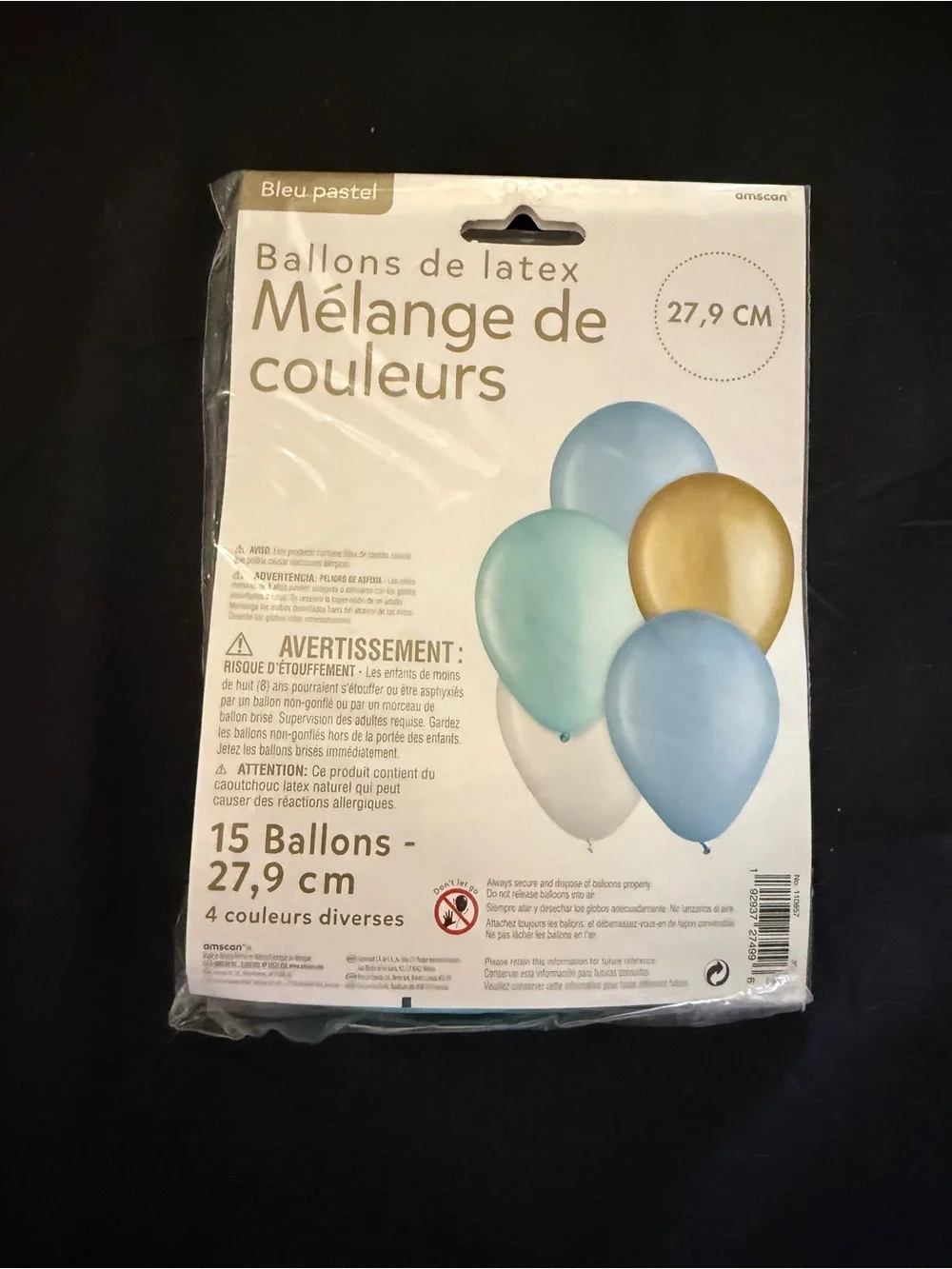 Pastel Blue Premium Latex Balloons Mix- 15 Pack- 11” Helium or Air Fill